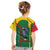 Dominica Flag Kid T Shirt National Parrot and Stars Design with Motto Apres Bondie C’est La Ter - Wonder Print Shop