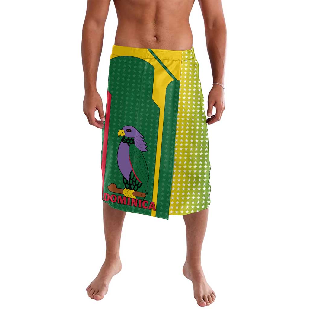 Dominica Flag Lavalava National Parrot and Stars Design with Motto Apres Bondie C’est La Ter - Wonder Print Shop