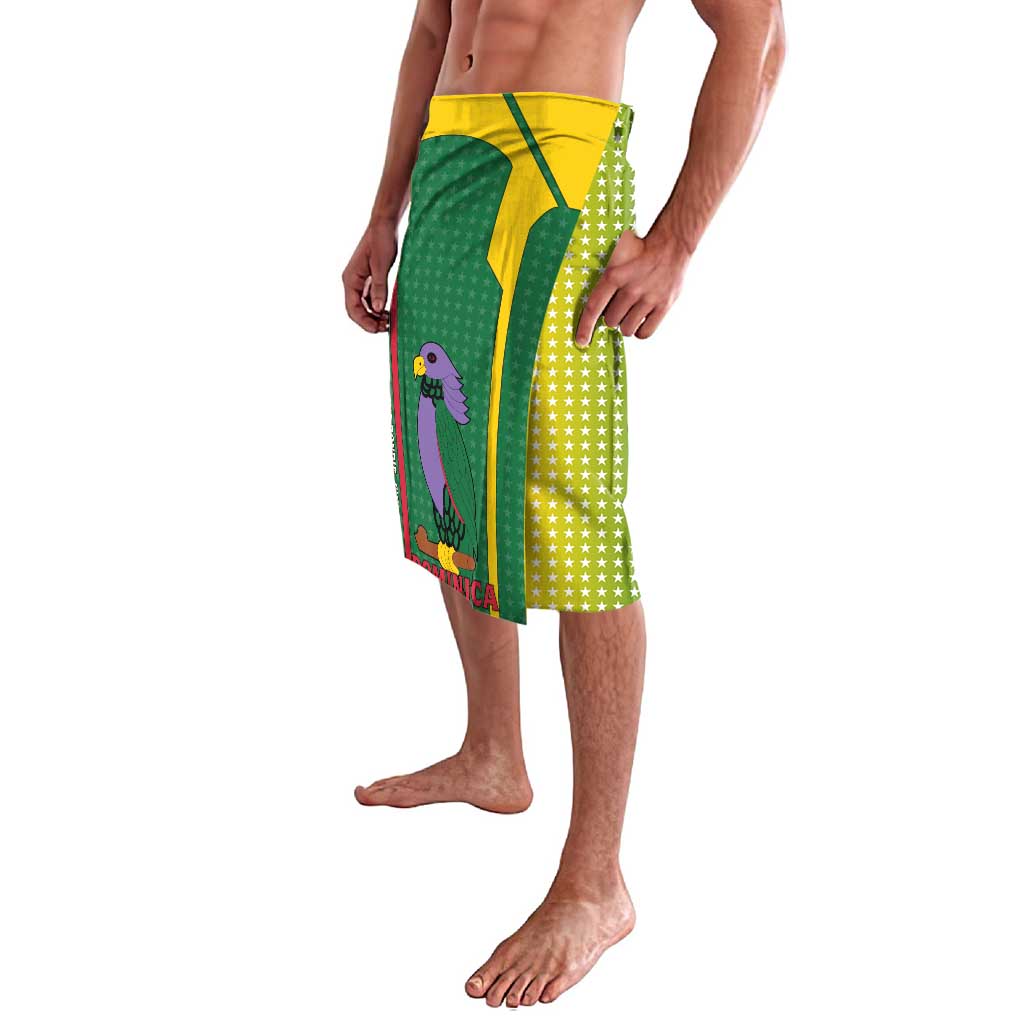 Dominica Flag Lavalava National Parrot and Stars Design with Motto Apres Bondie C’est La Ter - Wonder Print Shop