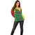 Dominica Flag Off Shoulder Sweater National Parrot and Stars Design with Motto Apres Bondie C’est La Ter - Wonder Print Shop