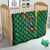 Dominica Flag Quilt National Parrot and Stars Design with Motto Apres Bondie C’est La Ter - Wonder Print Shop
