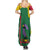 Dominica Flag Summer Maxi Dress National Parrot and Stars Design with Motto Apres Bondie C’est La Ter - Wonder Print Shop