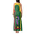 Dominica Flag Tank Maxi Dress National Parrot and Stars Design with Motto Apres Bondie C’est La Ter - Wonder Print Shop