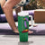 Dominica Flag Tumbler With Handle National Parrot and Stars Design with Motto Apres Bondie C’est La Ter - Wonder Print Shop