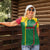 Dominica Flag Women Polo Shirt National Parrot and Stars Design with Motto Apres Bondie C’est La Ter - Wonder Print Shop