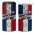 Dominican Republic Flag 4 in 1 Can Cooler Tumbler Red White and Blue Pattern with National Emblem and Tribal Design - Wonder Print Shop