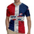 Dominican Republic Flag Rugby Jersey Red White and Blue Pattern with National Emblem and Tribal Design - Wonder Print Shop