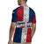 Dominican Republic Flag Rugby Jersey Red White and Blue Pattern with National Emblem and Tribal Design - Wonder Print Shop
