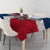 Dominican Republic Flag Tablecloth Red White and Blue Pattern with National Emblem and Tribal Design - Wonder Print Shop