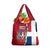 Dominican Republic Flag Half Zip Design Grocery Bag with Coat of Arms and Taino Symbol - Wonder Print Shop