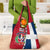 Dominican Republic Flag Half Zip Design Grocery Bag with Coat of Arms and Taino Symbol - Wonder Print Shop