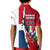 Dominican Republic Flag Half Zip Design Kid Polo Shirt with Coat of Arms and Taino Symbol - Wonder Print Shop