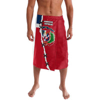 Dominican Republic Flag Half Zip Design Lavalava with Coat of Arms and Taino Symbol - Wonder Print Shop