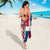 Dominican Republic Flag Half Zip Design Sarong with Coat of Arms and Taino Symbol - Wonder Print Shop