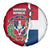 Dominican Republic Flag Half Zip Design Spare Tire Cover with Coat of Arms and Taino Symbol - Wonder Print Shop