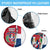 Dominican Republic Flag Half Zip Design Spare Tire Cover with Coat of Arms and Taino Symbol - Wonder Print Shop