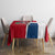 Dominican Republic Flag Half Zip Design Tablecloth with Coat of Arms and Taino Symbol - Wonder Print Shop