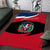 Dominican Republic Flag Area Rug with Map National Coat of Arms Island Silhouette - Wonder Print Shop