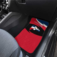 Dominican Republic Flag Car Mats with Map National Coat of Arms Island Silhouette - Wonder Print Shop