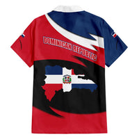 Dominican Republic Flag Family Matching Long Sleeve Bodycon Dress and Hawaiian Shirt with Map National Coat of Arms Island Silhouette - Wonder Print Shop