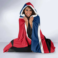 Dominican Republic Flag Hooded Blanket with Map National Coat of Arms Island Silhouette - Wonder Print Shop