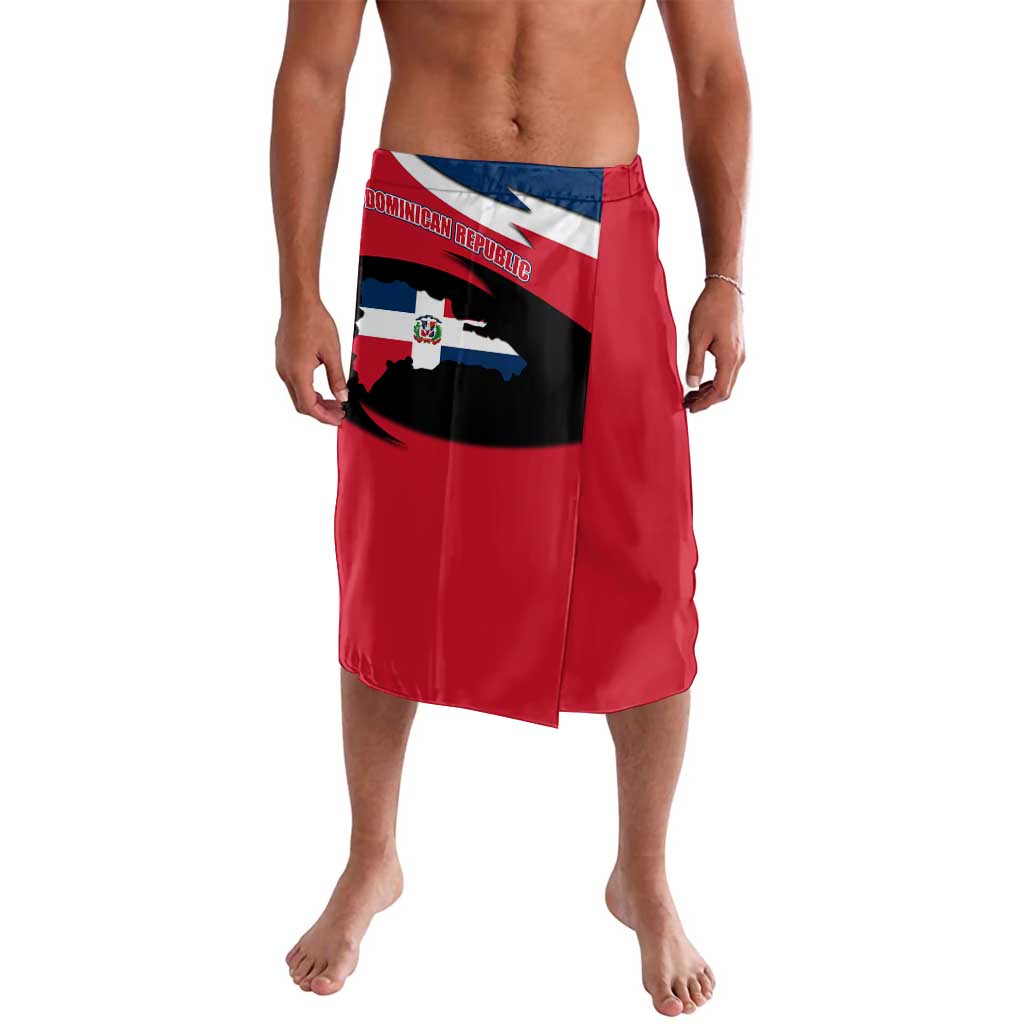 Dominican Republic Flag Lavalava with Map National Coat of Arms Island Silhouette - Wonder Print Shop