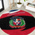 Dominican Republic Flag Round Carpet with Map National Coat of Arms Island Silhouette - Wonder Print Shop
