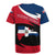 Dominican Republic Flag Rugby Jersey with Map National Coat of Arms Island Silhouette - Wonder Print Shop