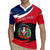 Dominican Republic Flag Rugby Jersey with Map National Coat of Arms Island Silhouette - Wonder Print Shop