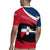 Dominican Republic Flag Rugby Jersey with Map National Coat of Arms Island Silhouette - Wonder Print Shop