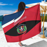 Dominican Republic Flag Sarong with Map National Coat of Arms Island Silhouette - Wonder Print Shop