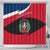 Dominican Republic Flag Shower Curtain with Map National Coat of Arms Island Silhouette - Wonder Print Shop