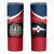 Dominican Republic Flag Skinny Tumbler with Map National Coat of Arms Island Silhouette - Wonder Print Shop