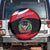 Dominican Republic Flag Spare Tire Cover with Map National Coat of Arms Island Silhouette - Wonder Print Shop