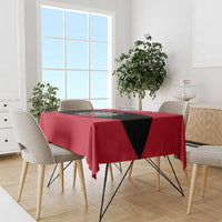 Dominican Republic Flag Tablecloth with Map National Coat of Arms Island Silhouette - Wonder Print Shop