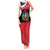 Dominican Republic Flag Tank Maxi Dress with Map National Coat of Arms Island Silhouette - Wonder Print Shop