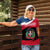 Dominican Republic Flag Women Polo Shirt with Map National Coat of Arms Island Silhouette - Wonder Print Shop