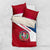 Dominican Republic Flag Bedding Set with Map National Coat of Arms Island Silhouette - Wonder Print Shop