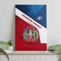 Dominican Republic Flag Canvas Wall Art with Map National Coat of Arms Island Silhouette - Wonder Print Shop