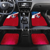 Dominican Republic Flag Car Mats with Map National Coat of Arms Island Silhouette - Wonder Print Shop