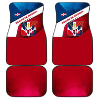 Dominican Republic Flag Car Mats with Map National Coat of Arms Island Silhouette - Wonder Print Shop