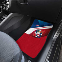 Dominican Republic Flag Car Mats with Map National Coat of Arms Island Silhouette - Wonder Print Shop
