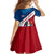 Dominican Republic Flag Family Matching Off Shoulder Maxi Dress and Hawaiian Shirt with Map National Coat of Arms Island Silhouette - Wonder Print Shop