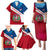 Dominican Republic Flag Family Matching Puletasi and Hawaiian Shirt with Map National Coat of Arms Island Silhouette - Wonder Print Shop