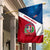 Dominican Republic Flag Garden Flag with Map National Coat of Arms Island Silhouette - Wonder Print Shop