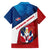 Dominican Republic Flag Hawaiian Shirt with Map National Coat of Arms Island Silhouette - Wonder Print Shop