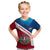 Dominican Republic Flag Kid T Shirt with Map National Coat of Arms Island Silhouette - Wonder Print Shop