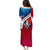 Dominican Republic Flag Puletasi with Map National Coat of Arms Island Silhouette - Wonder Print Shop