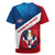 Dominican Republic Flag Rugby Jersey with Map National Coat of Arms Island Silhouette - Wonder Print Shop