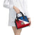 Dominican Republic Flag Shoulder Handbag with Map National Coat of Arms Island Silhouette - Wonder Print Shop